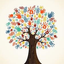 árbol formado por manos